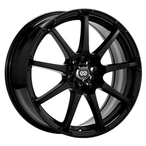 ENKEI EDR9 GLOSS BLACK WHEELS | 17X8 | 5X105/5X110 | OFFSET: 38MM | CB: 72.6MM