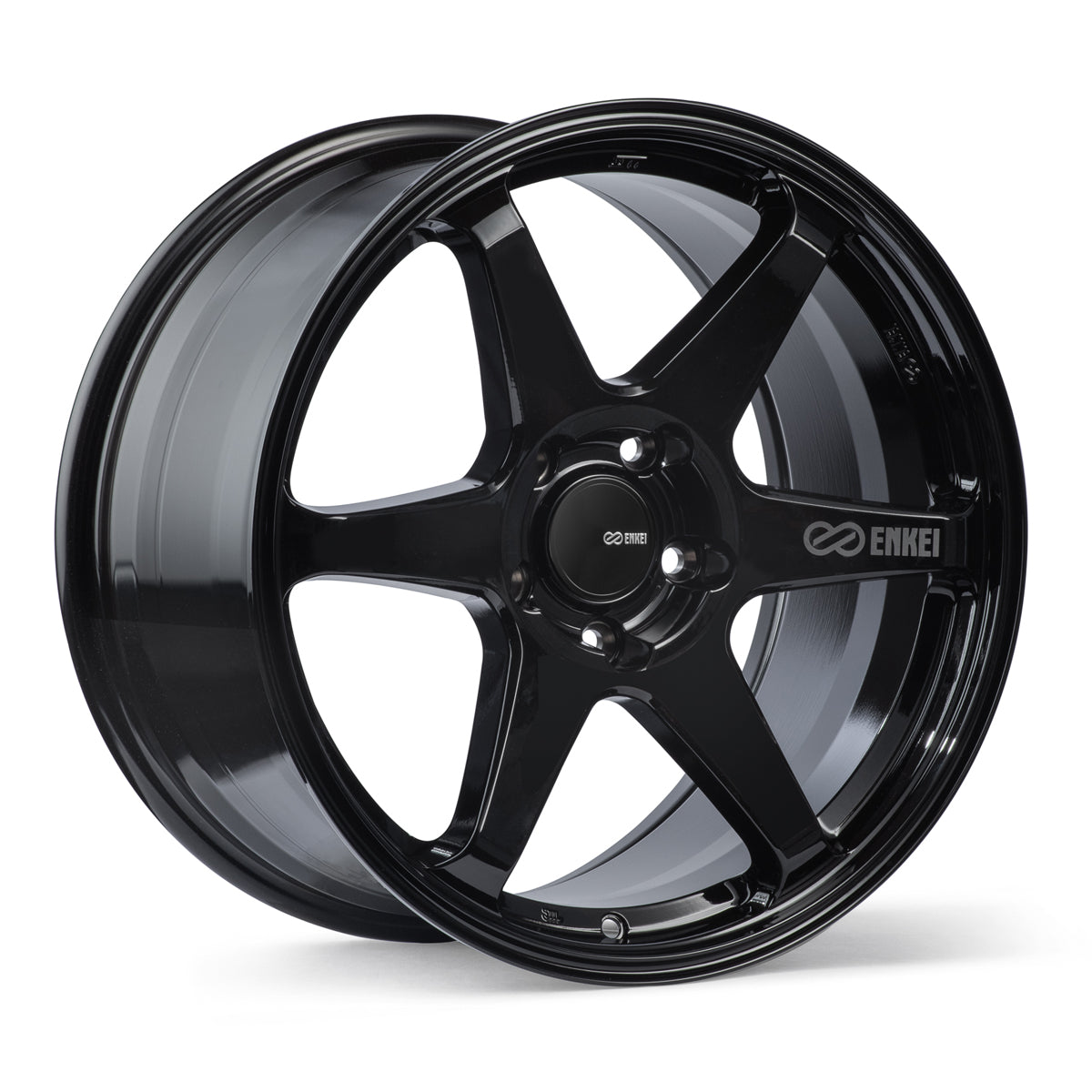 ENKEI T6R GLOSS BLACK WHEELS | 18X9.5 | 5X100 | OFFSET: 45MM | CB: 72.6MM