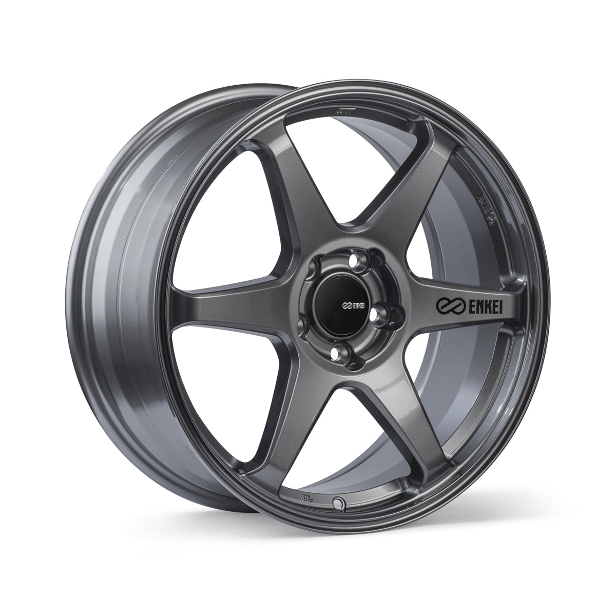 ENKEI T6R GLOSS GUNMETAL WHEELS | 18X9.5 | 5X114.3 | OFFSET: 38MM | CB: 72.6MM