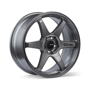 ENKEI T6R GLOSS GUNMETAL WHEELS | 18X9.5 | 5X114.3 | OFFSET: 38MM | CB: 72.6MM