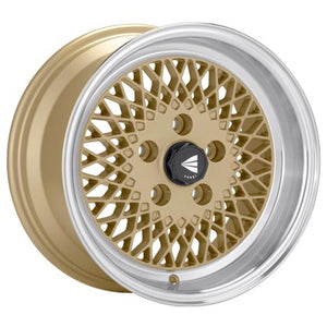 ENKEI ENKEI92 GOLD WITH MACHINED LIP WHEELS | 15X7 | 4X114.3 | OFFSET: 38MM | CB: 72.6MM