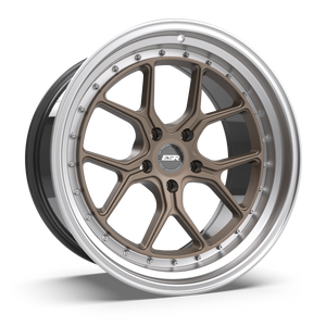 ESR CS2 MATTE BRONZE WITH MACHINED LIP WHEELS | 18X8.5 | 5X114.3 | OFFSET: 30MM | CB: 72.6MM