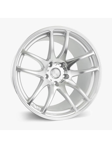 ESR SR08 HYPER SILVER WITH MACHINED FACE AND MACHINED LIPWHEELS | 18X8.5 | 5X100 | OFFSET: 30MM | CB: 72.6MM