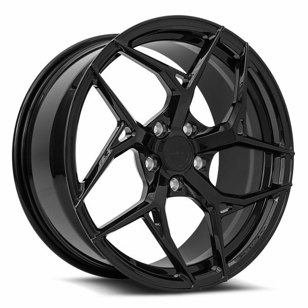 MRR FORGED F10 GLOSS BLACK FIT CORVETTE C8 WHEELS | 19X8.5 | 5X120 | OFFSET: 38MM | CB: 66.9MM