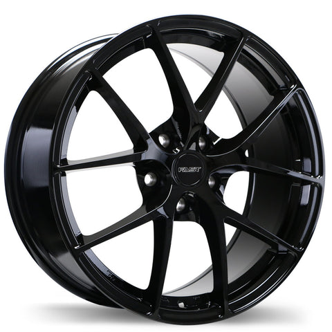 FAST INNOVATION GLOSS BLACK WHEELS | 17X7.5 | 5X114.3 | OFFSET: 45MM | CB: 66.1MM