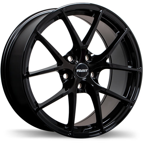 FAST INNOVATION GLOSS BLACK WHEELS | 16X6.5 | 5X114.3 | OFFSET: 45MM | CB: 67.1MM