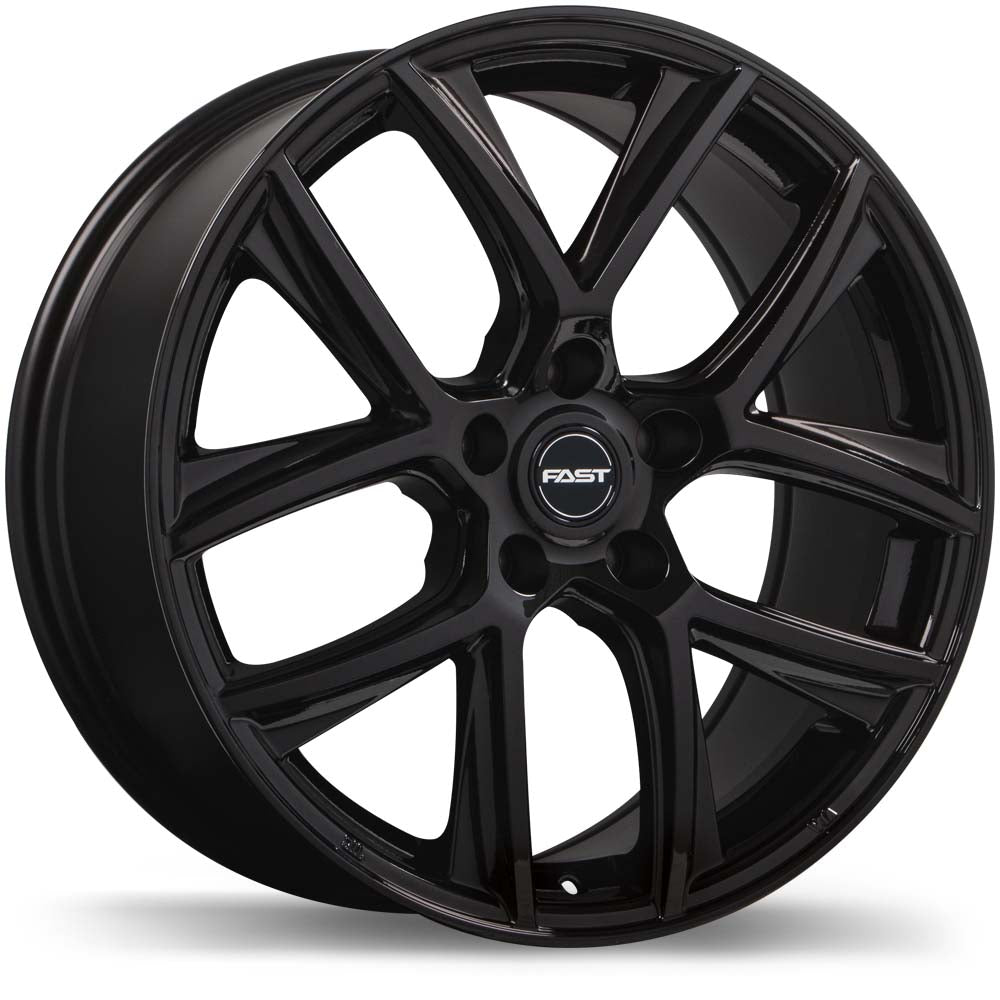 FAST TACTIC GLOSS BLACK WHEELS | 17X7.5 | 5X114.3 | OFFSET: 35MM | CB: 66.1MM