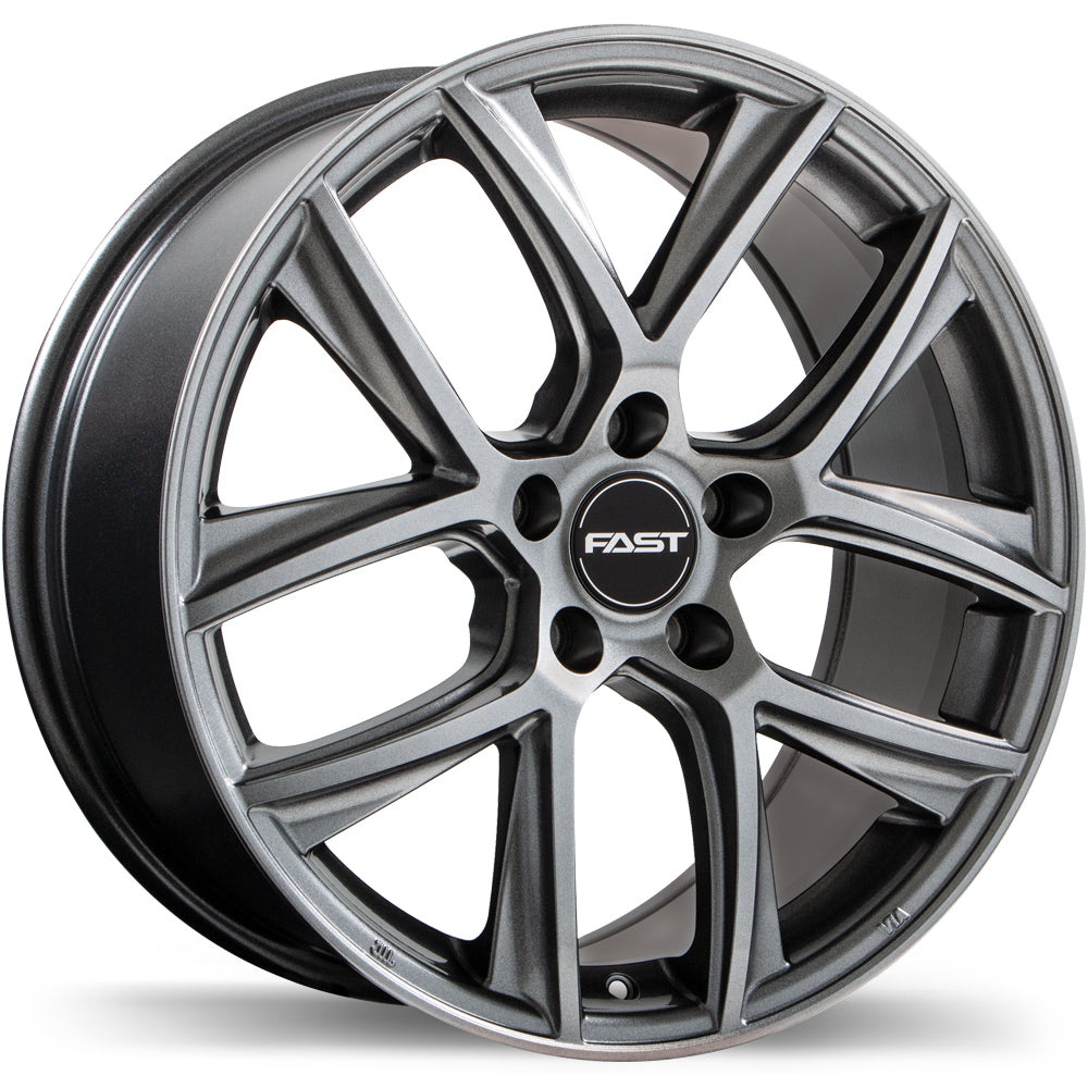 FAST TACTIC TITANIUM WHEELS | 16X6.5 | 5X114.3 | OFFSET: 40MM | CB: 64.1MM