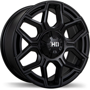 FAST THUNDER MATTE BLACK WHEELS | 17X8 | 5X127 | OFFSET: 20MM | CB: 78.1MM