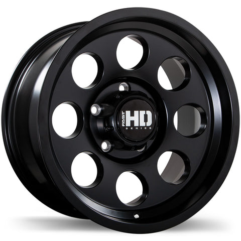 FAST DETOUR SATIN BLACK WHEELS | 17X9 | 5X127 | OFFSET: 0MM | CB: 87.1MM