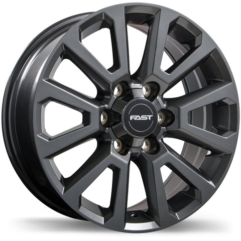 FAST STORM II GLOSS GUNMETAL WHEELS | 18X7.5 | 6X135 | OFFSET: 30MM | CB: 87.1MM