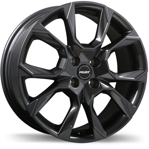 FAST AVENTURE GLOSS GUNMETAL WHEELS | 16X6.5 | 4X100 | OFFSET: 40MM | CB: 60.1MM