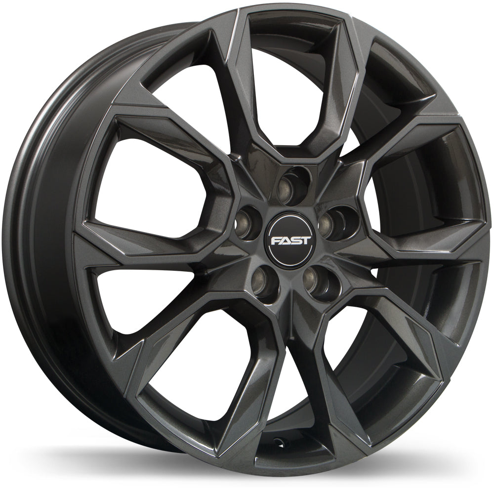 FAST AVENTURE GLOSS GUNMETAL WHEELS | 17X7 | 5X100 | OFFSET: 49MM | CB: 56.1MM