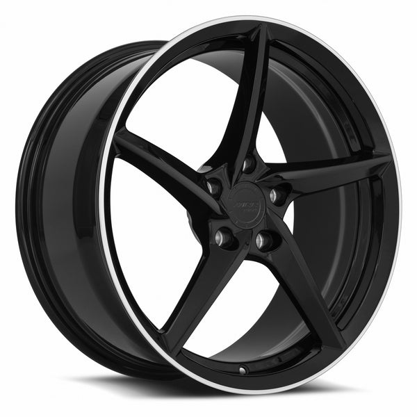 MRR FORGED F25 GLOSS BLACK FIT CORVETTE C8 WHEELS | 19X8.5 | 5X120 | OFFSET: 38MM | CB: 66.9MM