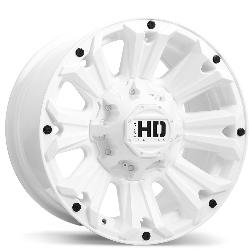 FAST AMMO GLOSS WHITE WHEELS | 16X8 | 8X165.1 | OFFSET: 10MM | CB: 125MM