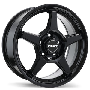 FAST FLAIR GLOSS BLACK WHEELS | 16X7 | 5X105 | OFFSET: 42MM | CB: 56.6MM