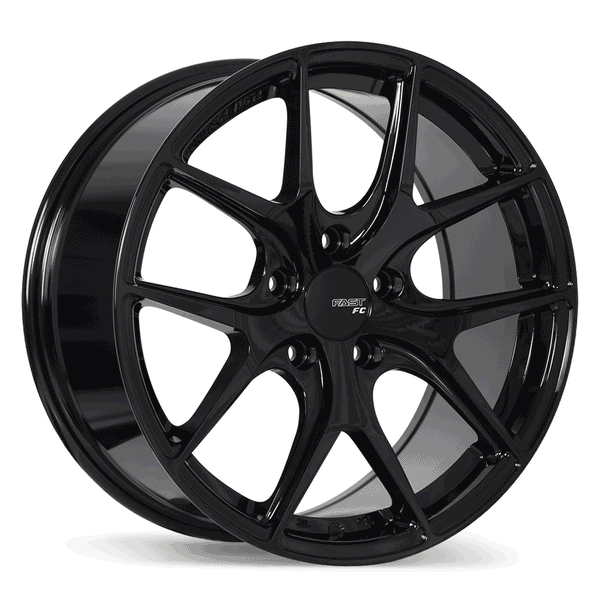 FAST FC04 METALLIC BLACK WHEELS | 20X8.5 | 5X120 | OFFSET: 35MM | CB: 74.1MM