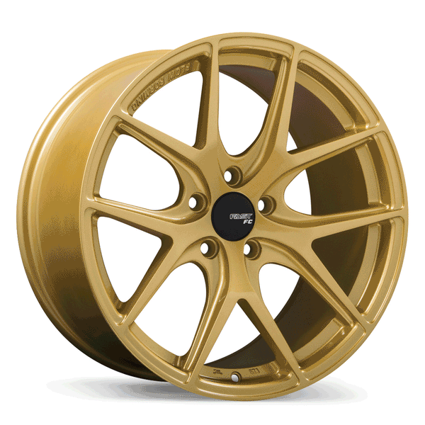 FAST FC04 GOLD WHEELS | 18X9 | 5X114.3 | OFFSET: 40MM | CB: 72.6MM