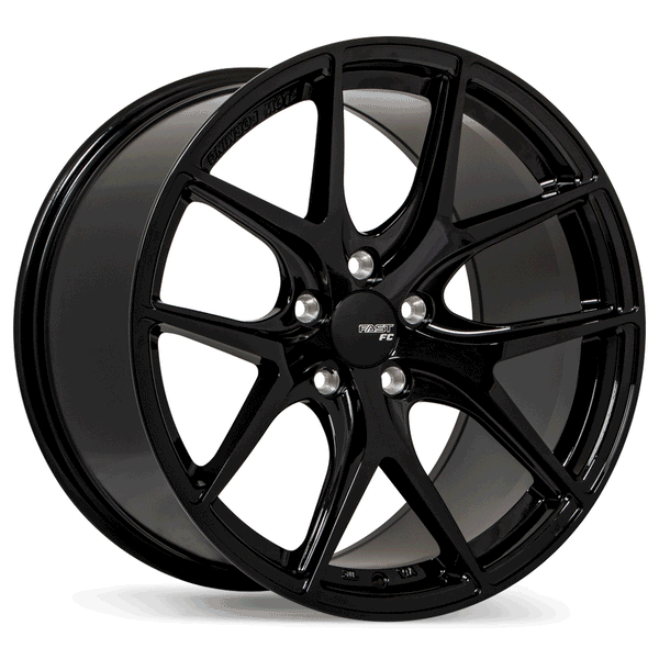 FAST FC04 METALLIC BLACK WHEELS | 19X9.5 | 5X114.3 | OFFSET: 45MM | CB: 72.6MM