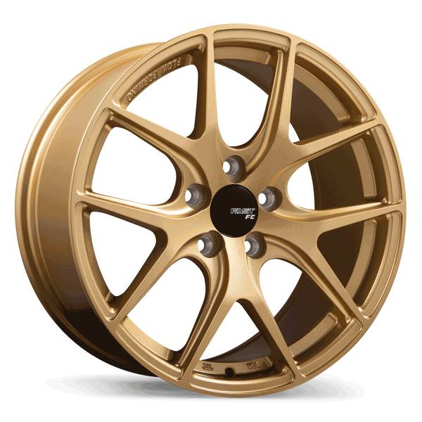 FAST FC04 GOLD WHEELS | 17X8 | 5X114.3 | OFFSET: 40MM | CB: 72.6MM