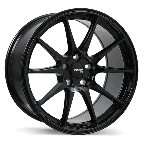 FAST FC08 GLOSS BLACK WHEELS | 18X10.5 | 5X115 | OFFSET: 38MM | CB: 72.6MM