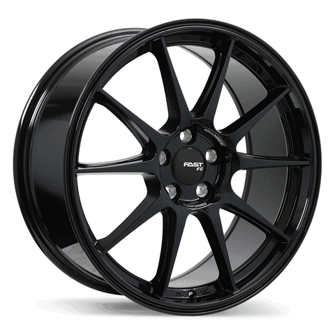 FAST FC08 GLOSS BLACK WHEELS | 18X8 | 5X110 | OFFSET: 40MM | CB: 72.6MM