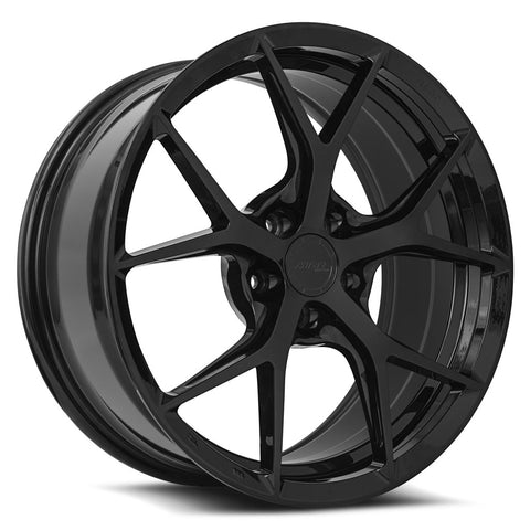 MRR FS6 GLOSS BLACK FIT CORVETTE C8 WHEELS | 21X12 | 5X120 | OFFSET: 50MM | CB: 66.9MM