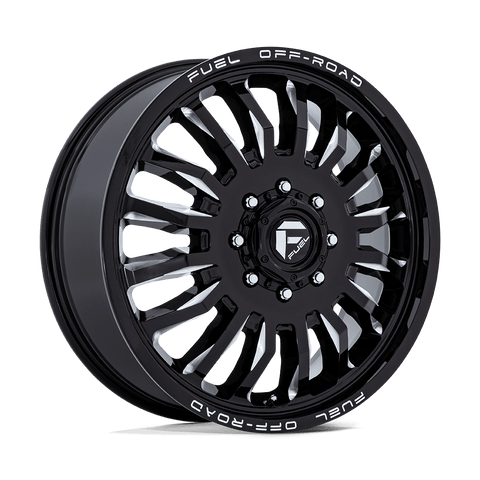 FUEL D868 ARC DUALLY GLOSS BLACK MILLED WHEELS | 22X8.25 | 8X170 | OFFSET: -227MM | CB: 125.1MM