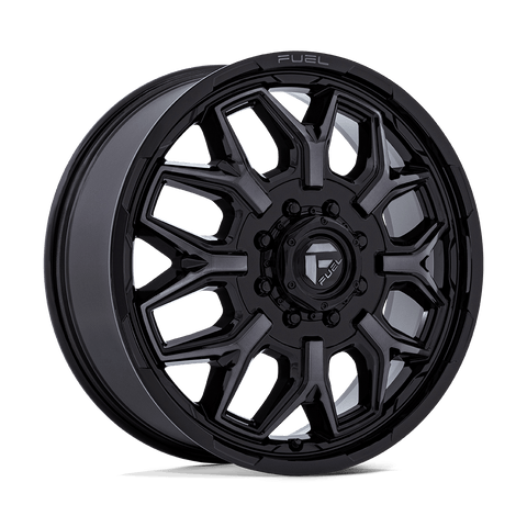 FUEL D875 FLUX DUALLY GLOSS BLACK BRUSH-FC GRAY TINT WHEELS | 22X8.25 | 8X170 | OFFSET: 104MM | CB: 125.1MM