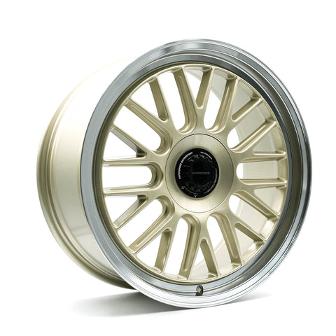SUPERSPEED RF01 NEO MACHINED LIP GOLD WHEELS | 18X8.5 | 5X100 | OFFSET: 35MM | CB: 73.1MM