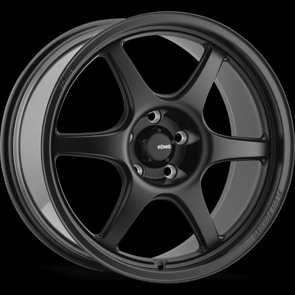 KONIG HEXAFORM MATTE BLACK WHEELS | 18X8.5 | 5X120 | OFFSET: 43MM | CB: 72.6MM