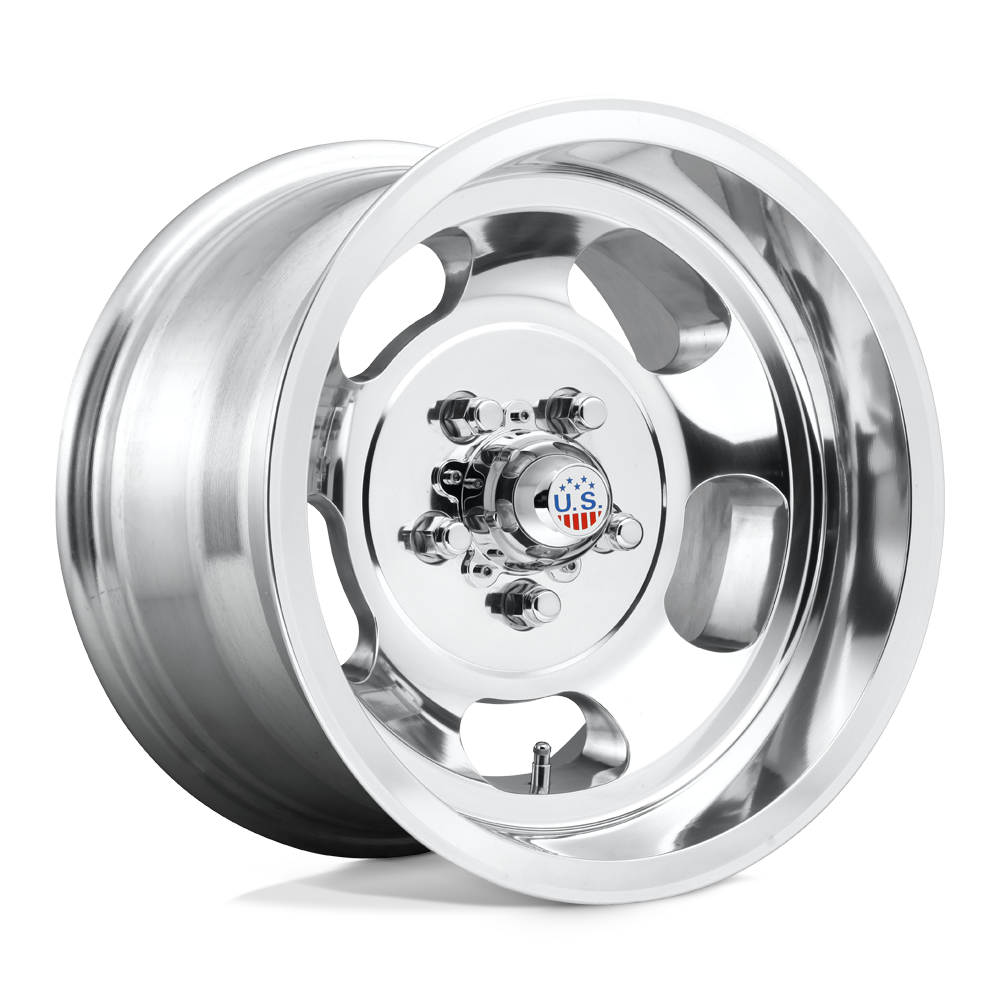 US MAG 1PC U101 INDY HIGH LUSTER POLISHED WHEELS | 15X9 | 5X120.65 | OFFSET: 1MM | CB: 72.56MM