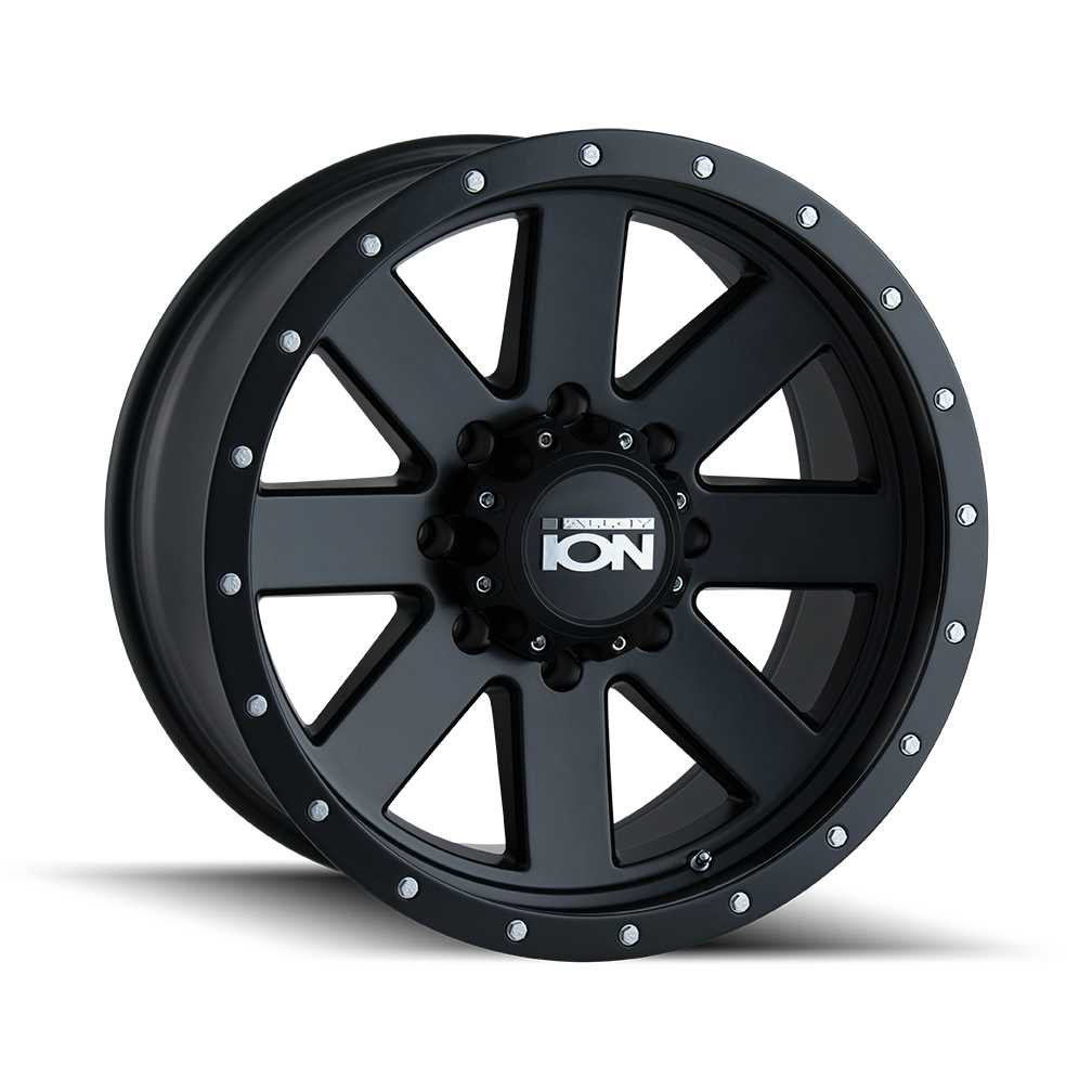 ION TYPE 134 MATTE BLACK WHEELS | 18X10 | 8X180 | OFFSET: -19MM | CB: 124.1MM