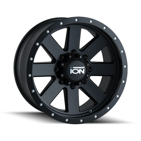 ION TYPE 134 MATTE BLACK WHEELS | 17X8.5 | 6X139.7 | OFFSET: -6MM | CB: 106MM