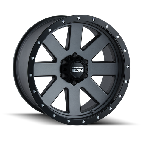ION TYPE 134 MATTE GUNMETAL WHEELS | 17X8.5 | 6X139.7 | OFFSET: -6MM | CB: 106MM