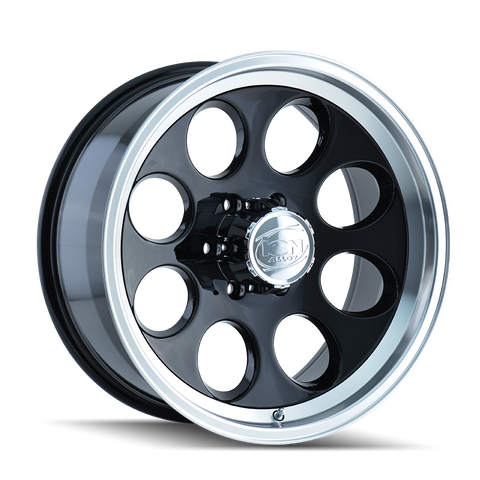 ION TYPE 171 GLOSS BLACK MACHINED WHEELS | 15X8 | 5X114.3 | OFFSET: -27MM | CB: 83.82MM