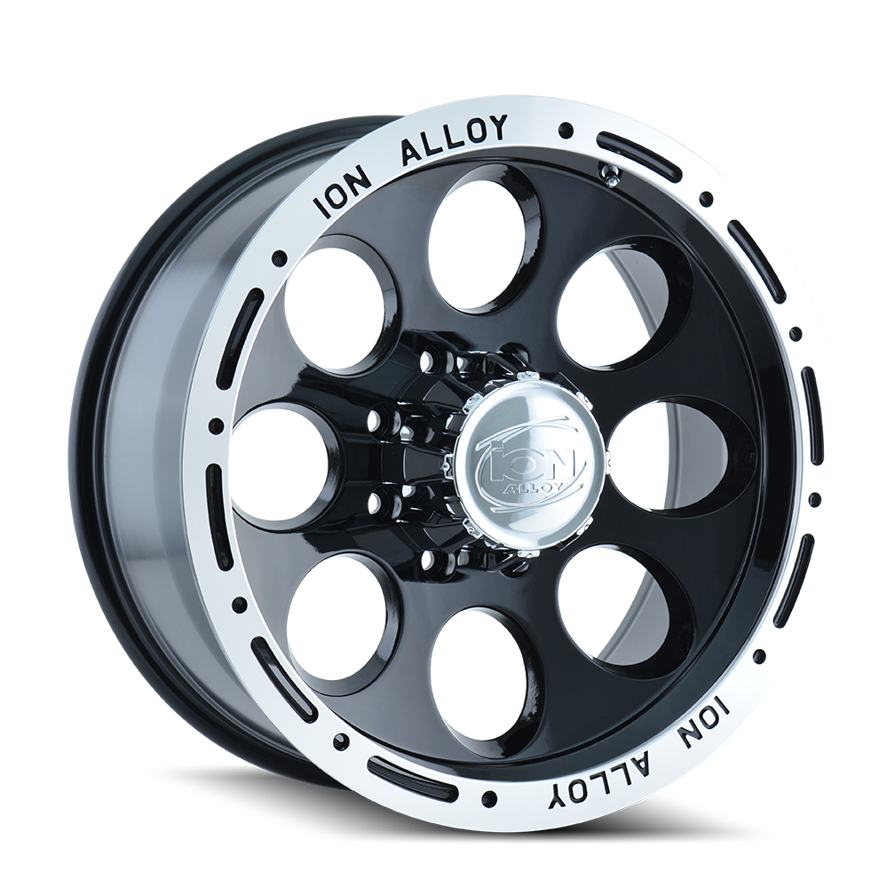 ION TYPE 174 GLOSS BLACK MACHINED WHEELS | 15X8 | 6X139.7 | OFFSET: -27MM | CB: 106MM