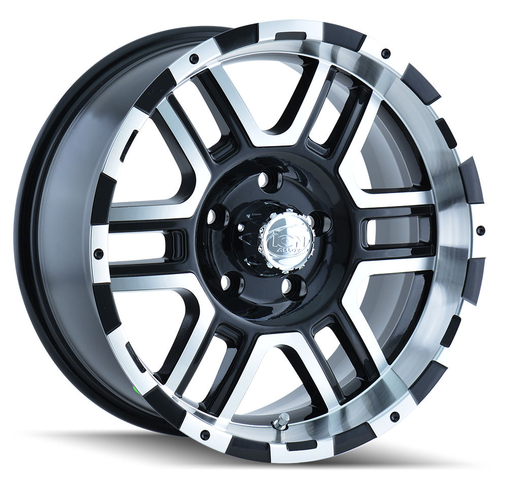 ION TYPE 179 SATIN BLACK MACHINED WHEELS | 17X8 | 6X135 | OFFSET: 10MM | CB: 87MM