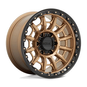 KMC KM547 CARNAGE MATTE BRONZE WITH BLACK LIP WHEELS | 17X9