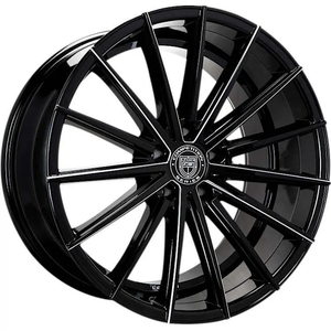 LEXANI PEGASUS GLOSS BLACK MILLED WHEELS | 20X8.5 | 5X112 | OFFSET: 20MM | CB: 74.1MM