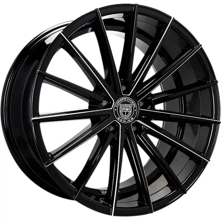 LEXANI PEGASUS GLOSS BLACK MILLED WHEELS | 20X8.5 | 5X108 | OFFSET: 38MM | CB: 74.1MM