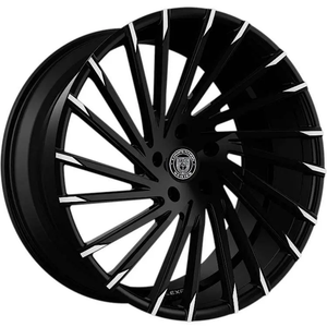 LEXANI WRAITH GLOSS BLACK MACHINED TIPS WHEELS | 18X8 | BLANK | OFFSET: 40MM | CB: 74.1MM