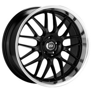 ENKEI LUSSO GLOSS BLACK WITH MACHINED LIP WHEELS | 18X7.5 | 5X100 | OFFSET: 42MM | CB: 72.6MM