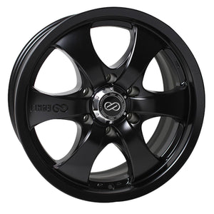 ENKEI M6 MATTE BLACK WHEELS | 17X8 | 6X139.7 | OFFSET: 35MM | CB: 78MM