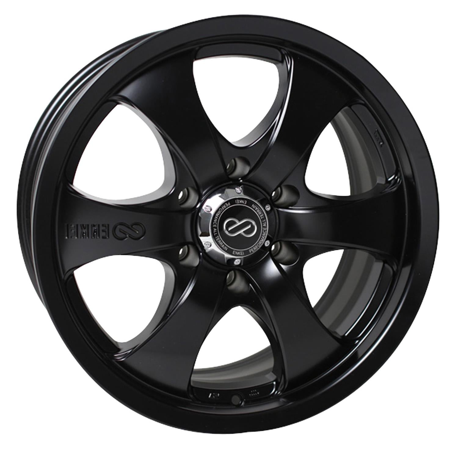 ENKEI M6 MATTE BLACK WHEELS | 18X8.5 | 6X139.7 | OFFSET: 20MM | CB: 108.5MM