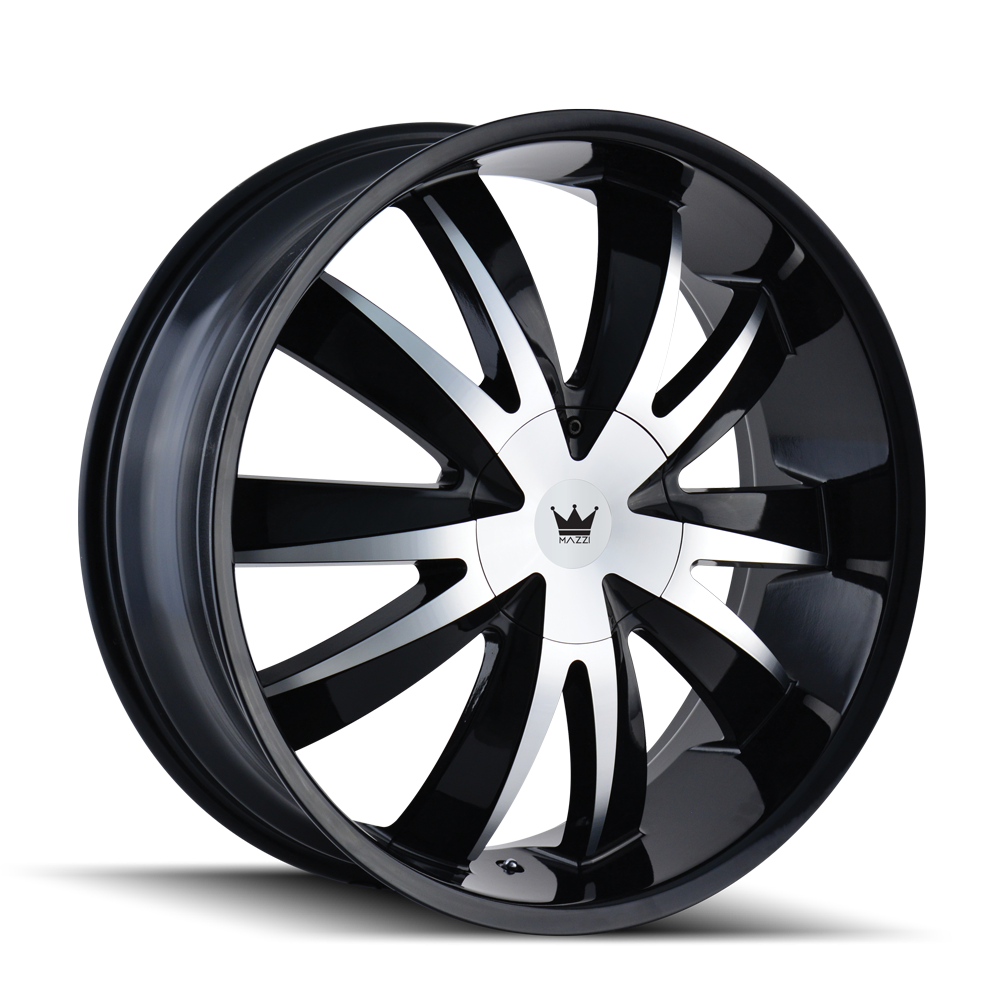 MAZZI 337 EDGE GLOSS BLACK MACHINED WHEELS | 20X8.5 | 5X110/5X115 | OFFSET: 35MM | CB: 72.56MM