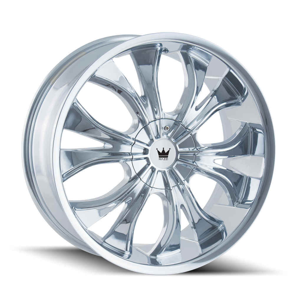 MAZZI 342 HUSTLER CHROME WHEELS | 18X7.5 | 5X108/5X114.3 | OFFSET: 40MM | CB: 72.62MM