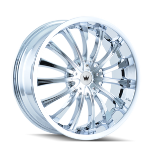 MAZZI 351 HYPE CHROME WHEELS | 20X8.5 | 5X112/5X120 | OFFSET: 40MM | CB: 72.62MM