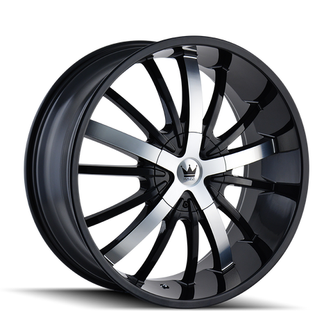 MAZZI 364 ESSENCE GLOSS BLACK MACHINED WHEELS | 20X8.5 | 5X110/5X115 | OFFSET: 35MM | CB: 72.56MM