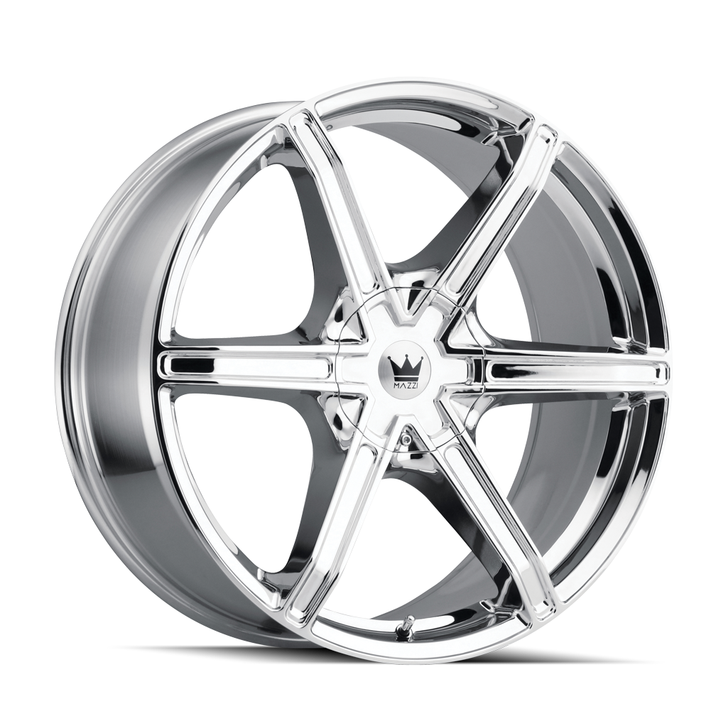 MAZZI 371 STILTS CHROME WHEELS | 24X9.5 | 6X135/6X139.7 | OFFSET: 30MM | CB: 106MM